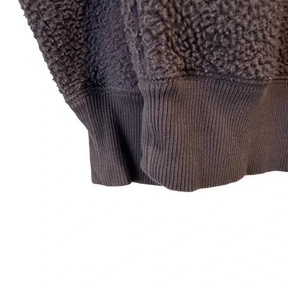 Everlane Renew Fleece Raglan Crewneck Sweatshirt In Pewter Gray - Picture 9 of 11